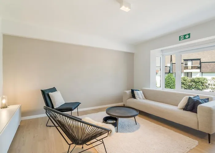 Modern, Mooi En Stijlvol App Vlakbij Winkelstraat Lejlighed Knokke-Heist